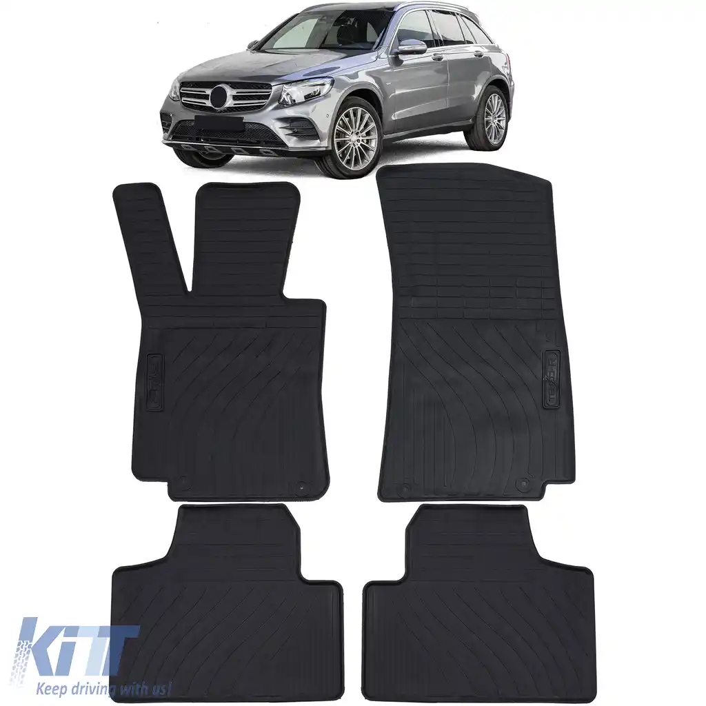 image-20-Set Premium de Covorase din Cauciuc Negru pentru Mercedes GLC X253 C253 15-22