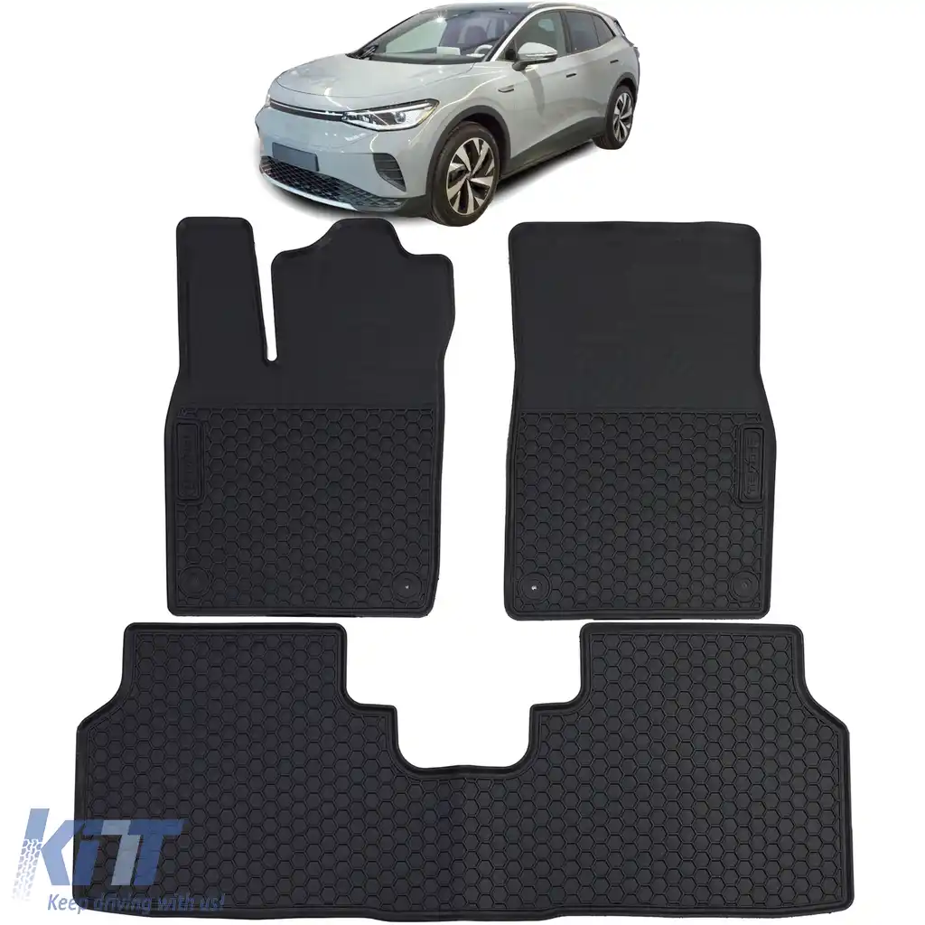 Set Premium de Covorase din Cauciuc Negru pentru VW ID.4 din 2020