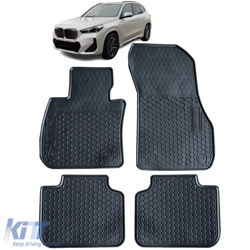 Set Premium de Covorase din Cauciuc Negru pentru BMW X1 U11 din anul 2022
