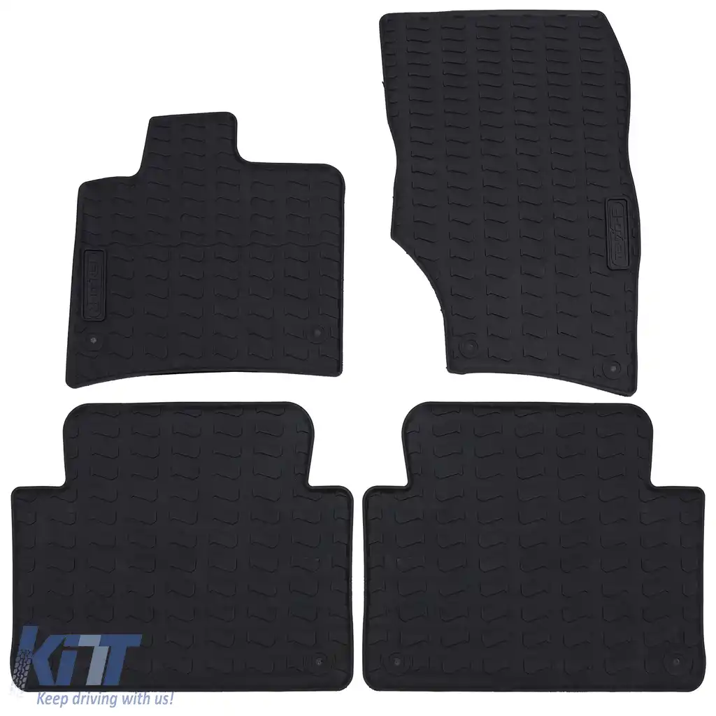 Set Premium de Covorase din Cauciuc Negru pentru VW Touareg II Tip 7P 2010-2018-image-6210246