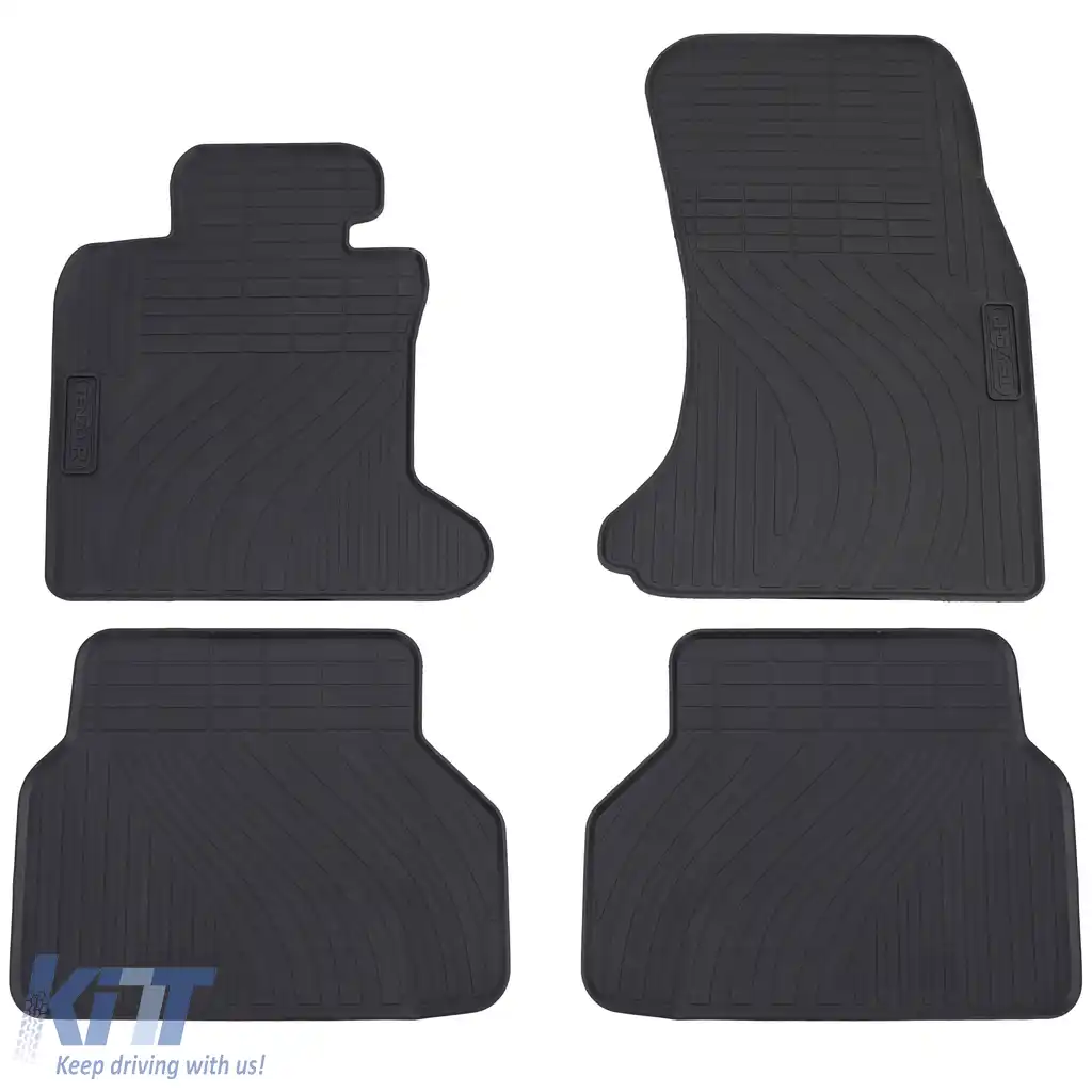 Set Premium de Covorase din Cauciuc pentru Podea Negru, Potrivit pentru BMW Seria 5 E60 E61 03-10-image-6196578