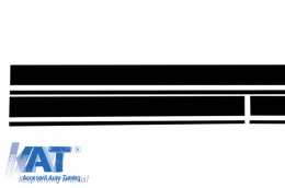 Set Stickere compatibil cu Capota/Plafon/Portbagaj si Laterale Negru Mat Mercedes Benz CLA W117 C117 X117 (13-16) W176 (12-18) A45 A-Design-image-6036366
