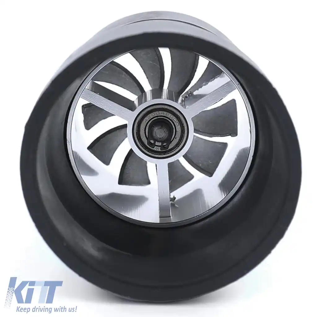 Set universal de filtru de aer sport din carbon real pentru admisie de aer rece-image-6190797