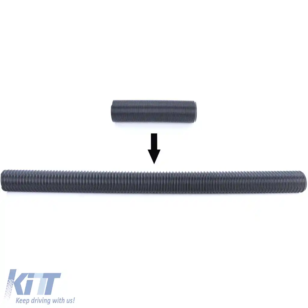 Set universal de filtru de aer sport din carbon real pentru admisie de aer rece-image-6190798