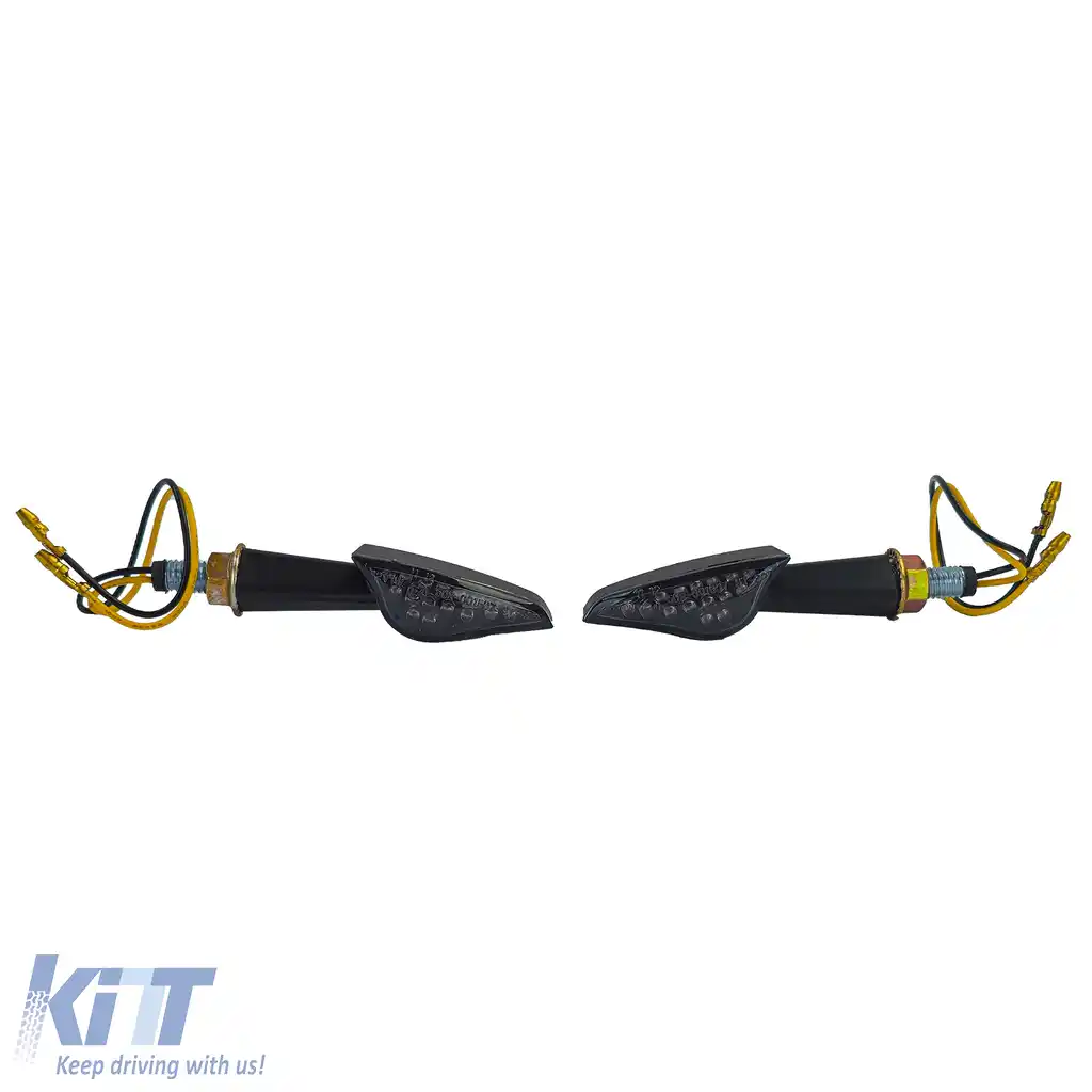 Set universal de semnalizatoare LED pentru motocicletă fumurii SPEED cu marcaj E