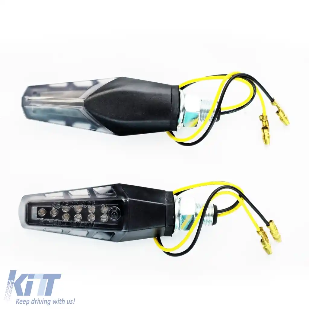 Set universal de semnalizatoare LED pentru motocicletă fumurii Phoenix