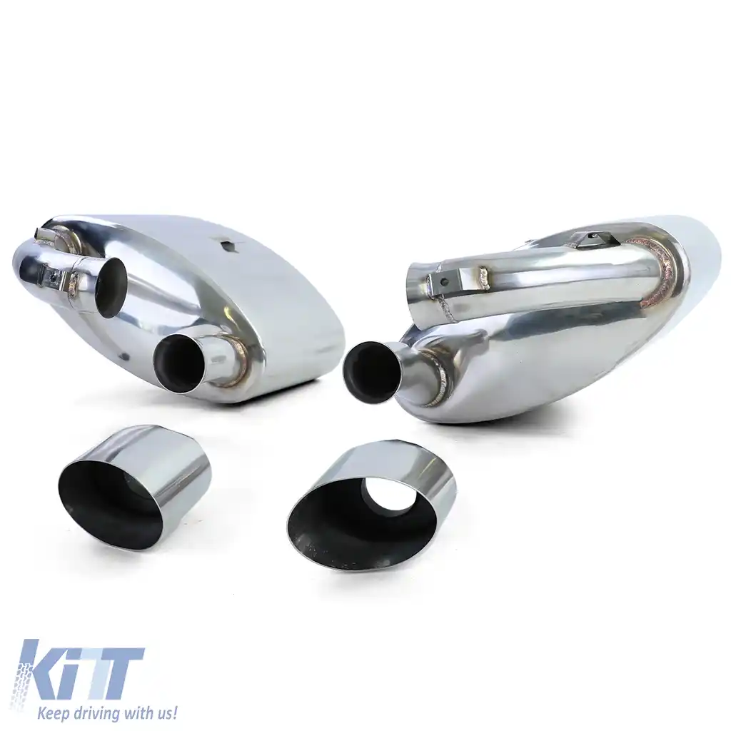 Silencer sport din oțel inoxidabil pentru spate, cu țevi de eșapament, potrivit pentru Porsche 911 993 94-96-image-6196265