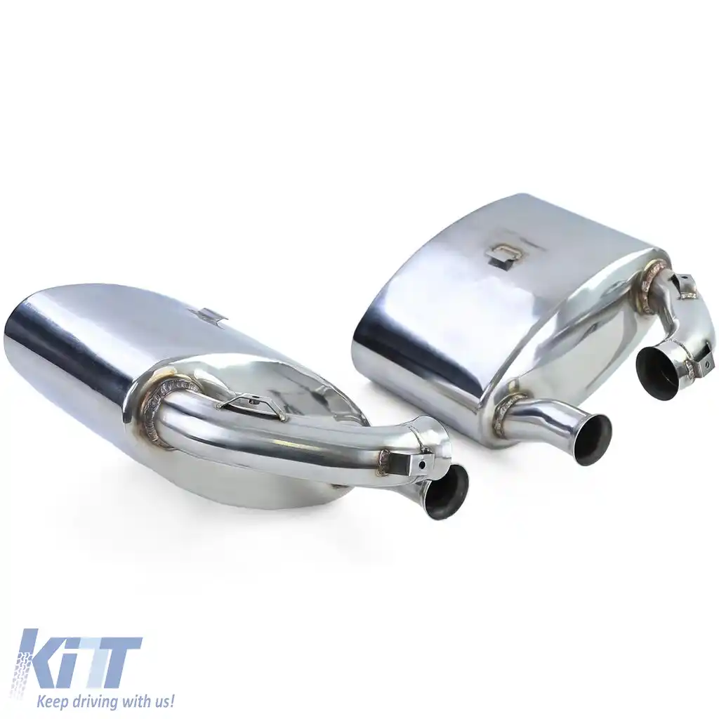 Silencer sportiv din oțel inoxidabil pentru evacuare spate, potrivit pentru Porsche 911 993 cu convertor catalitic Bischoff