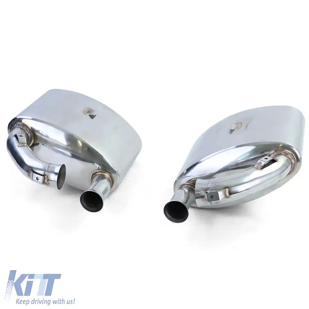 Silencer sportiv din oțel inoxidabil pentru evacuare spate, potrivit pentru Porsche 911 993 cu convertor catalitic Bischoff-image-6198092