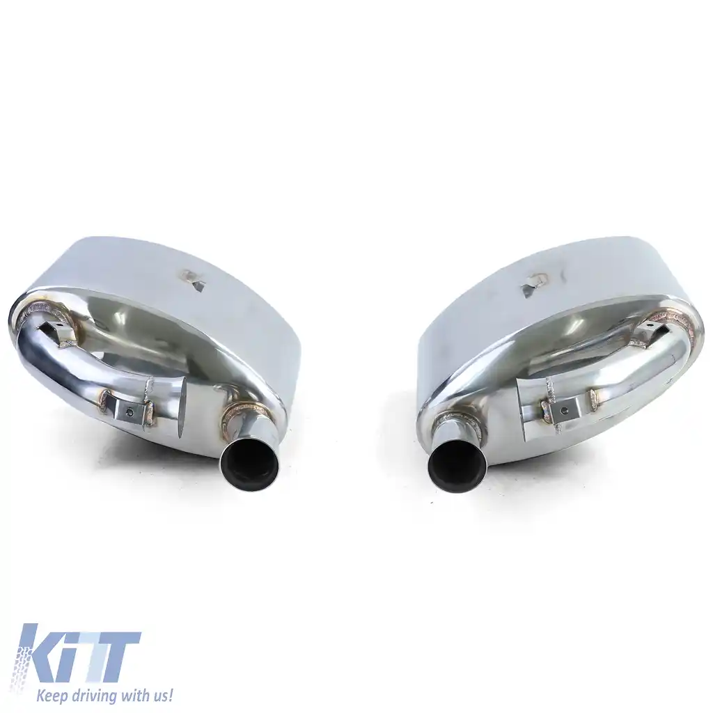 Silencer sportiv din oțel inoxidabil pentru evacuare spate, potrivit pentru Porsche 911 993 cu convertor catalitic Bischoff-image-6198093