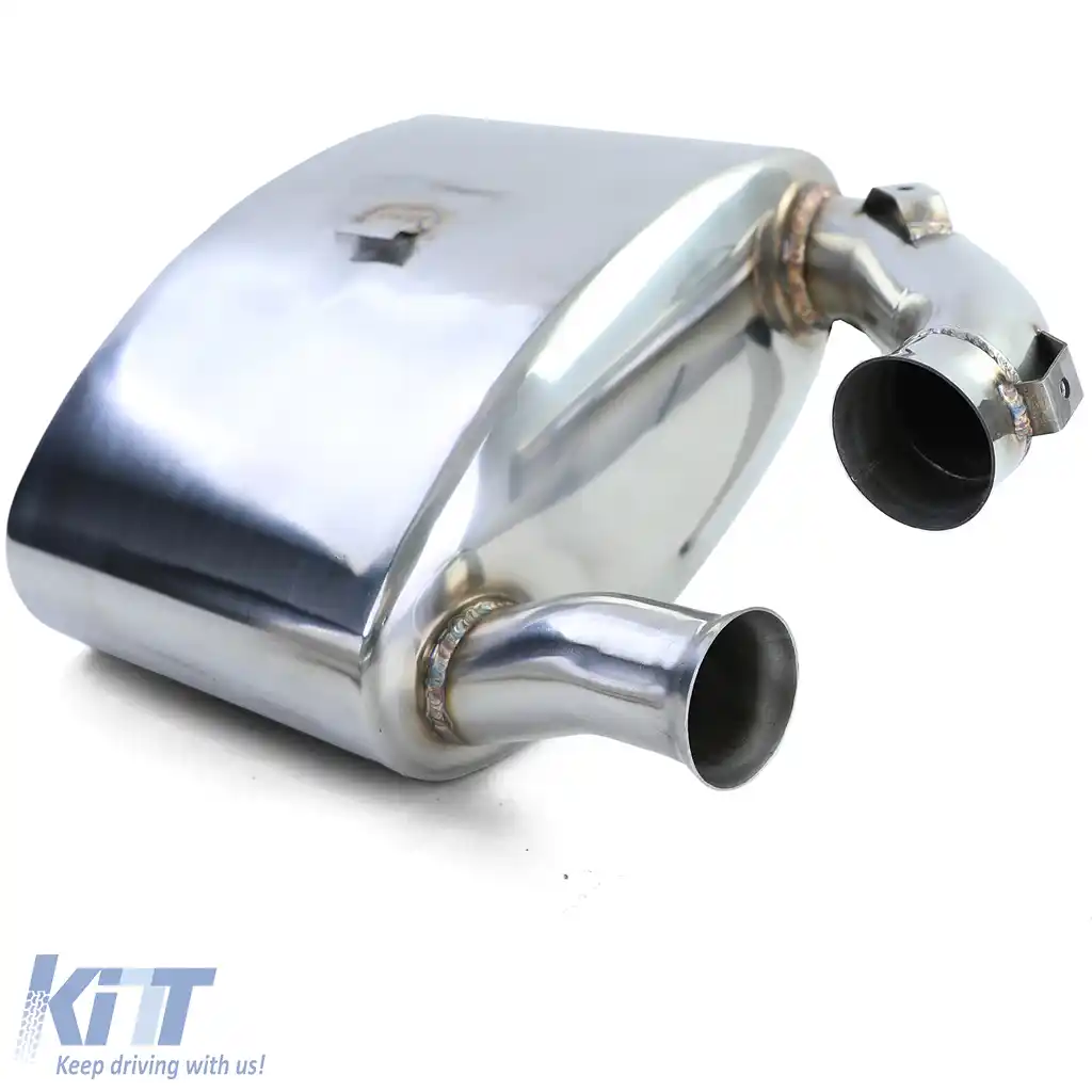 Silencer sportiv din oțel inoxidabil pentru evacuare spate, potrivit pentru Porsche 911 993 cu convertor catalitic Bischoff-image-6198095
