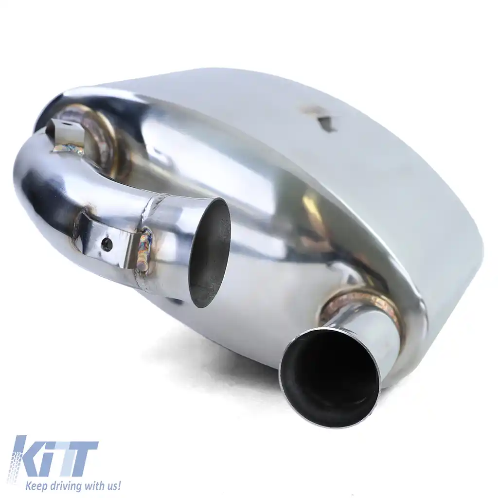 Silencer sportiv din oțel inoxidabil pentru evacuare spate, potrivit pentru Porsche 911 993 cu convertor catalitic Bischoff-image-6198096