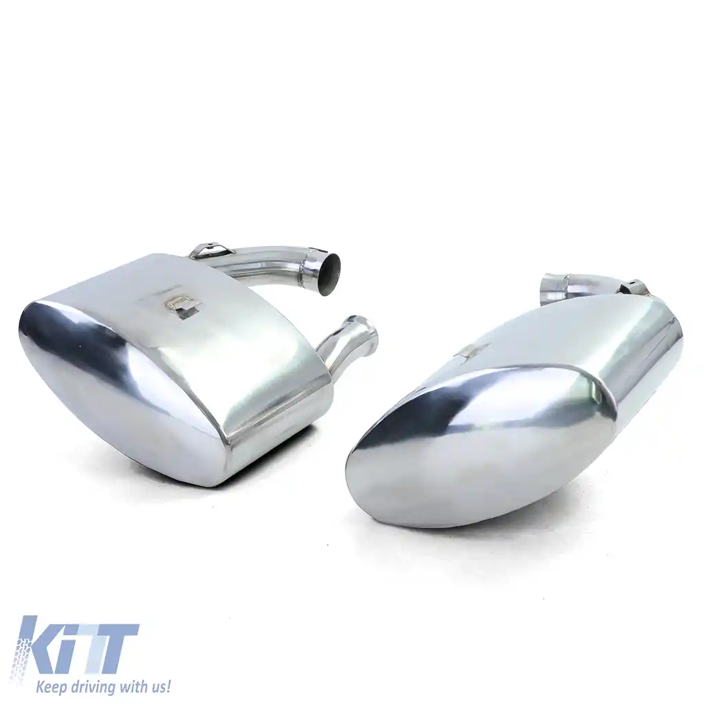 Silencer sportiv din oțel inoxidabil pentru evacuare spate, potrivit pentru Porsche 911 993 cu convertor catalitic Bischoff-image-6198097