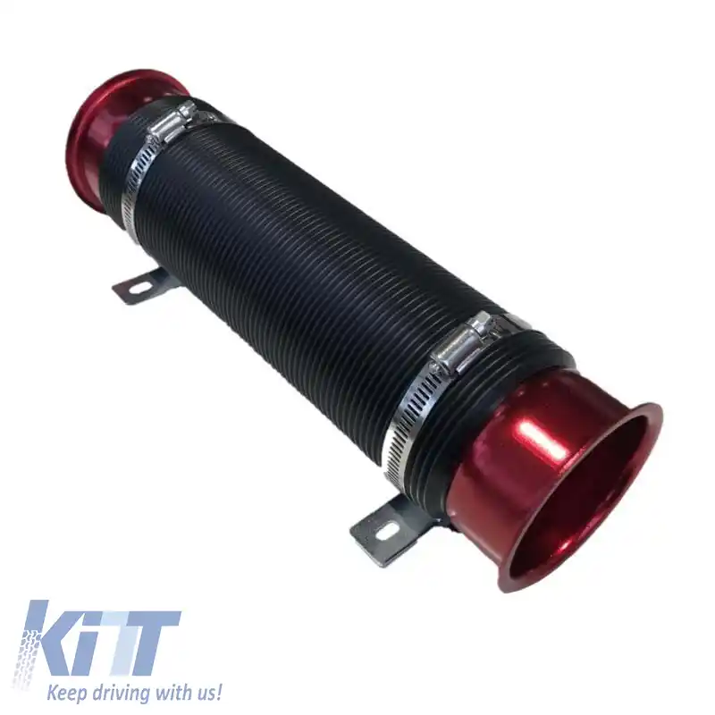 Sistem de țeavă de admisie de aer rece flexibil roșu Φ76mm-image-6295612