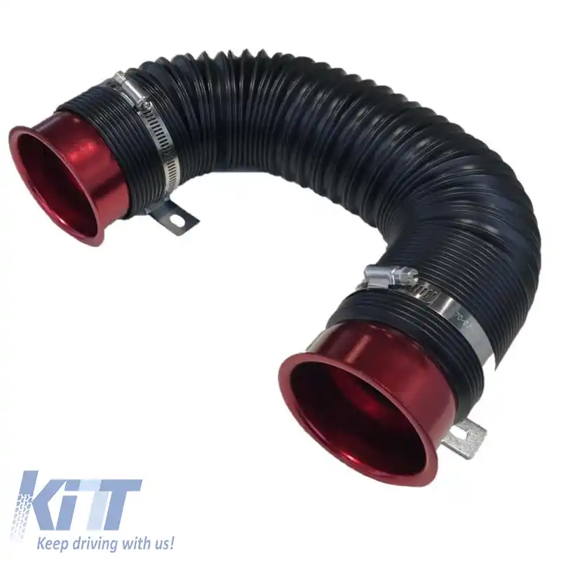Sistem de țeavă de admisie de aer rece flexibil roșu Φ76mm-image-6295614