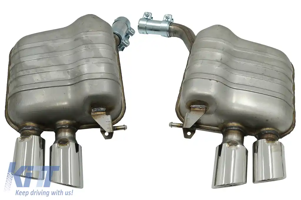 Sistem de evacuare cu Tips-uri Duble compatibil cu Audi Q5 8R (11.2008-2016) Crom