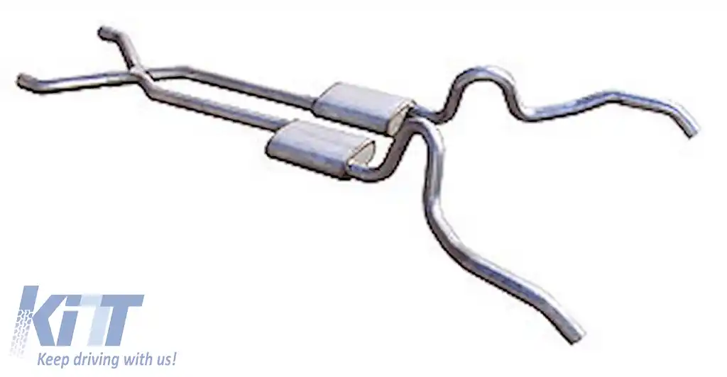 Sistem de evacuare Pypes Violators Crossmember-Back potrivit pentru Chevy Nova Chevy II 62-67