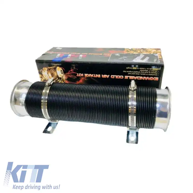 Sistem de țevi de admisie aer rece flexibil argintiu Φ76mm-image-6295606