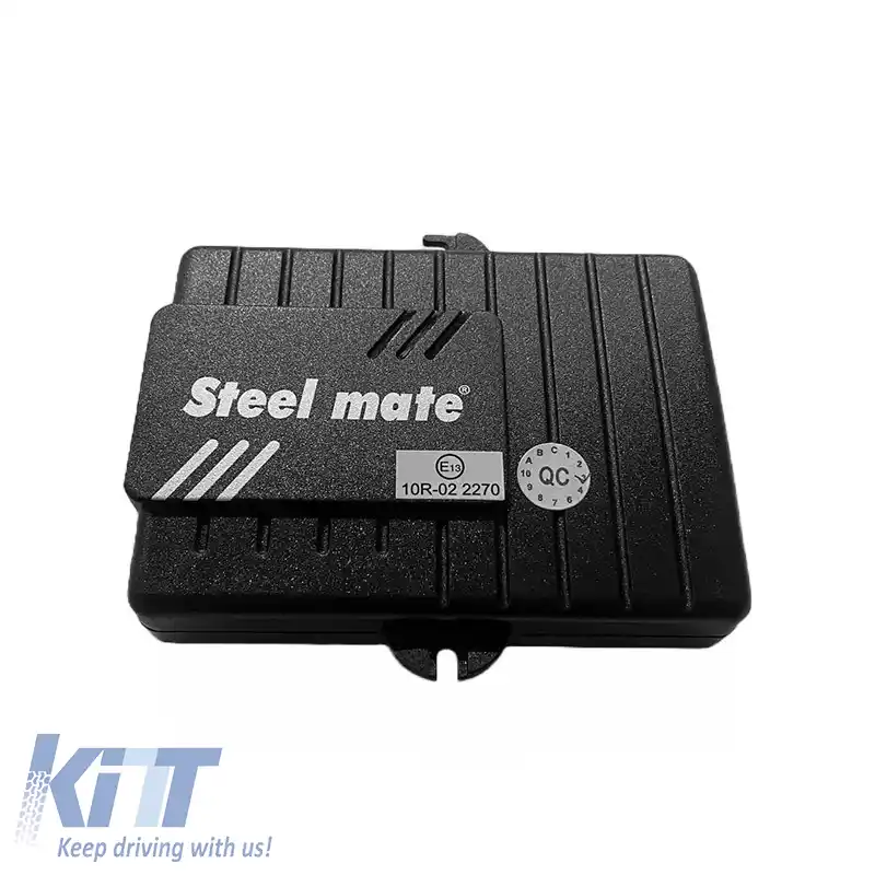 Sistem de Parcare PDC cu 2 Senzori de 18mm Negru Piano cu Display LED Steel Mate PTS200F-image-6307948