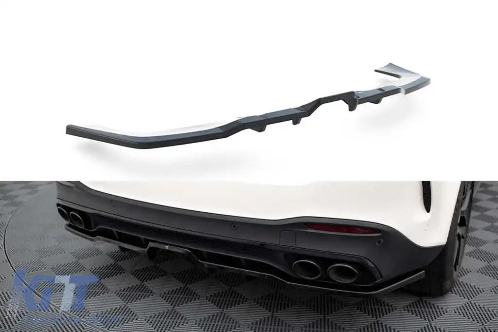 Splitter spate potrivit pentru Mercedes-A Design GLE 53 / 63 W167 / W167 Facelift 2019-2023, negru lucios