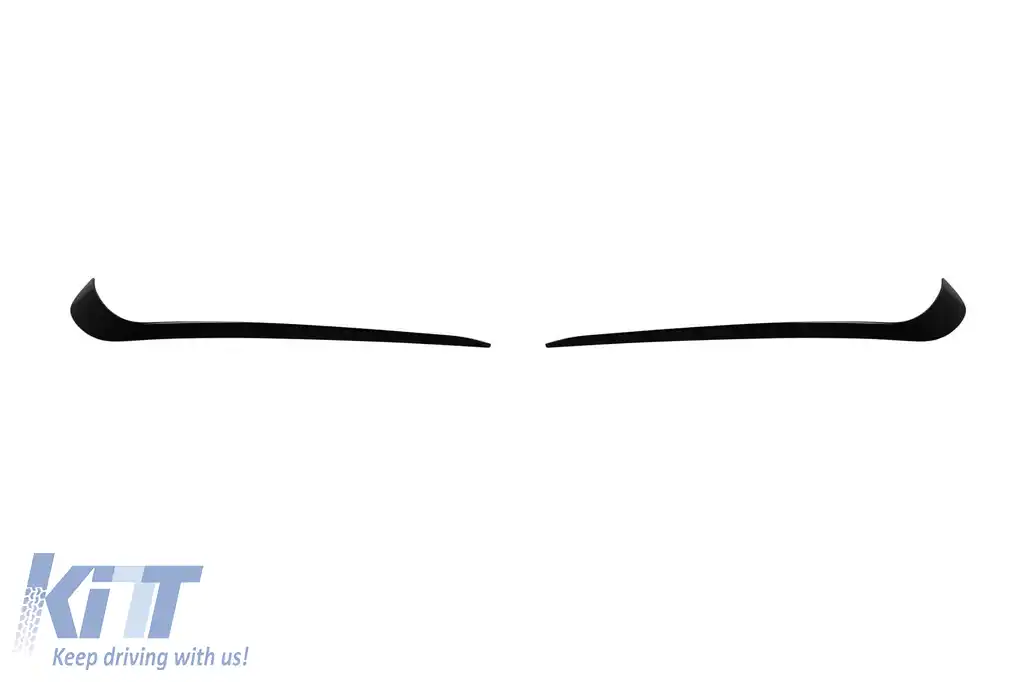 Splittere superioare Aero potrivite pentru bara frontală CLA45 a Mercedes CLA C117 2013-2019, lac negru