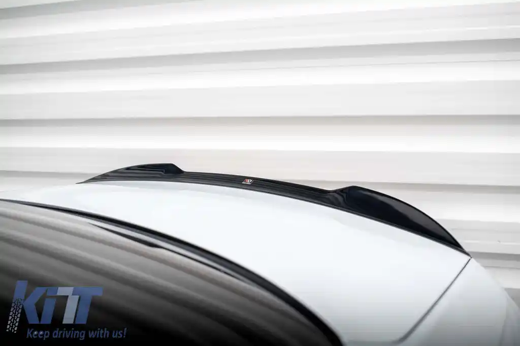 Spoiler 3D Maxton Design potrivit pentru portbagajul Audi A8, A8 S-Line, S8 D5 2017-2021, lac negru-image-6235745