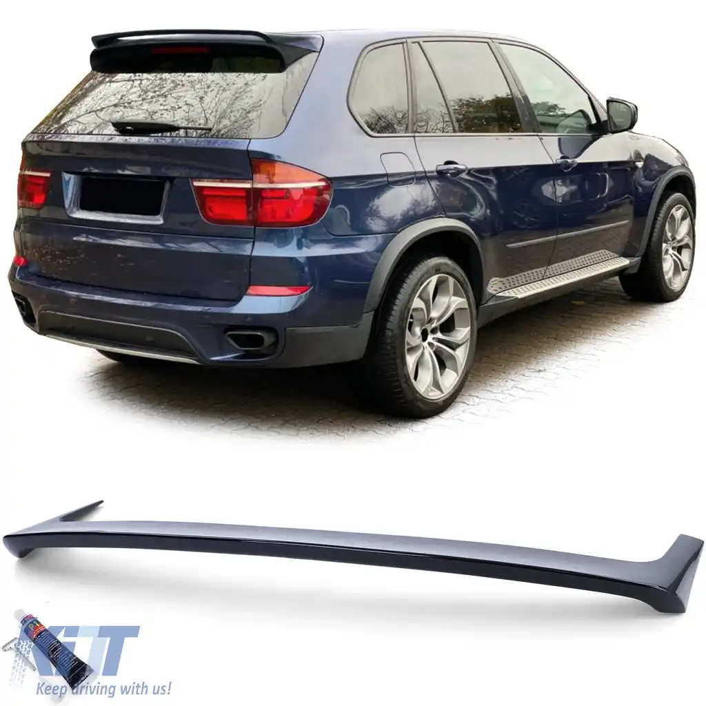 Spoiler acoperiș spate sport negru lucios potrivit pentru BMW X5 E70 06-13