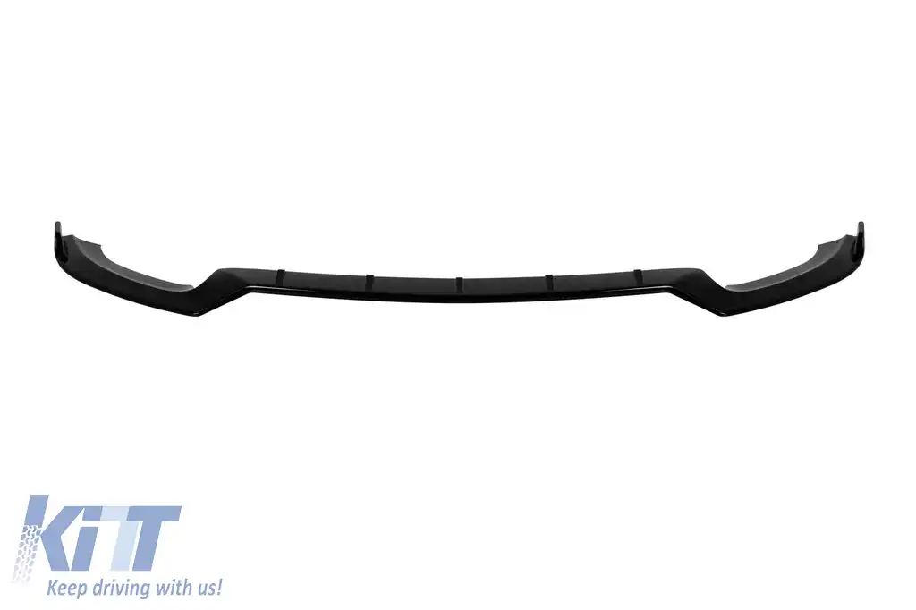 Spoiler B Design potrivit pentru bara de protecție frontală A Design potrivită pentru Mercedes E-Class W213, S213 2016-2020, negru lucios-image-6139605