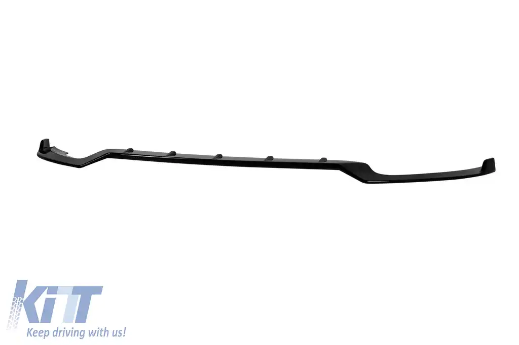 Spoiler B Design potrivit pentru bara de protecție frontală A Design potrivită pentru Mercedes E-Class W213, S213 2016-2020, negru lucios-image-6139606