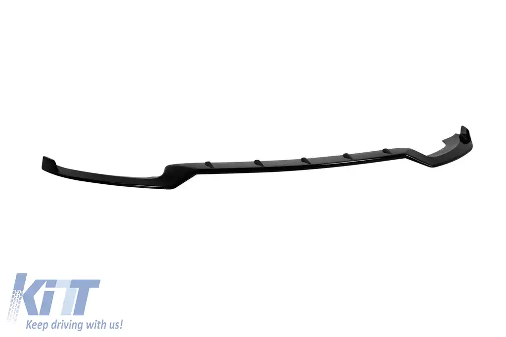 Spoiler B Design potrivit pentru bara de protecție frontală A Design potrivită pentru Mercedes E-Class W213, S213 2016-2020, negru lucios-image-6139607