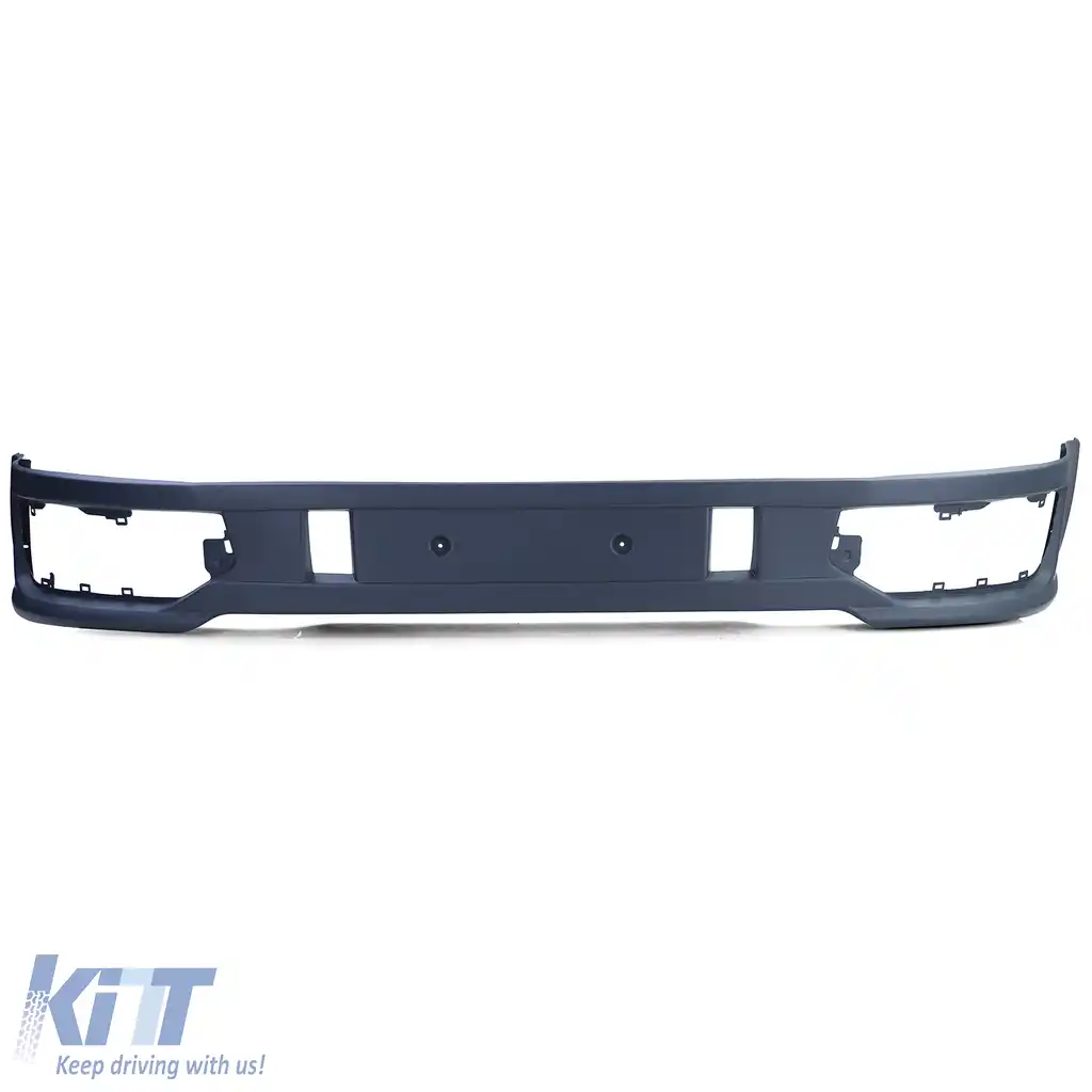 Spoiler bumper Sportline + grilaj pentru lumini de ceață lucios, potrivit pentru VW T5.2 09-15-image-6209606