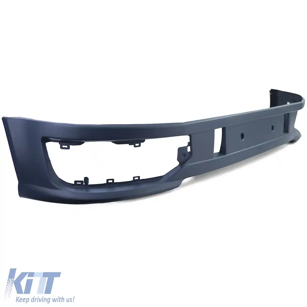 Spoiler bumper Sportline + grilaj pentru lumini de ceață lucios, potrivit pentru VW T5.2 09-15-image-6209607