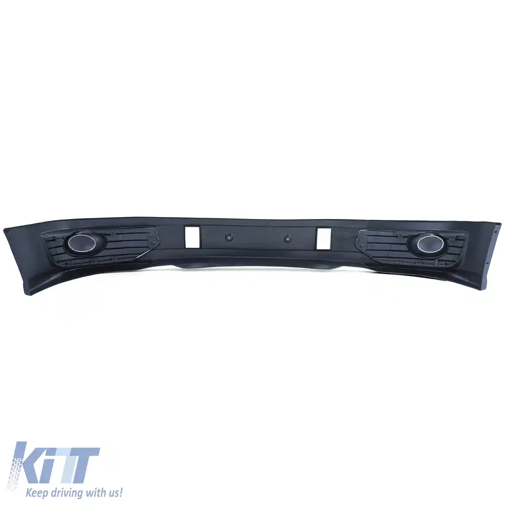 Spoiler bumper Sportline + grilaj pentru lumini de ceață lucios, potrivit pentru VW T5.2 09-15-image-6209610