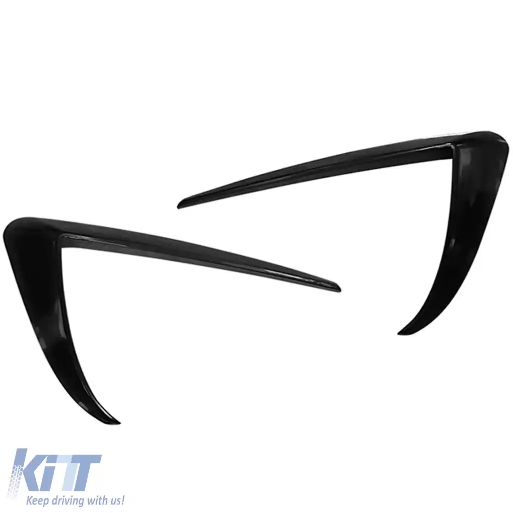 Spoiler care înconjoară farurile de ceață negru lucios potrivit pentru Tesla Model 3-image-6199820