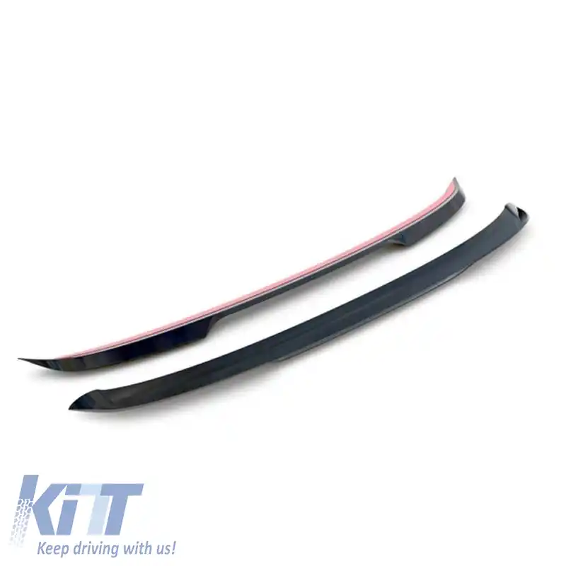 Spoiler de acoperiș adăugat potrivit pentru VW Golf VIII (8) 20+ GTI & R-Line Bumper Glossy Black V.2 din plastic ABS 1 buc.-image-6313669