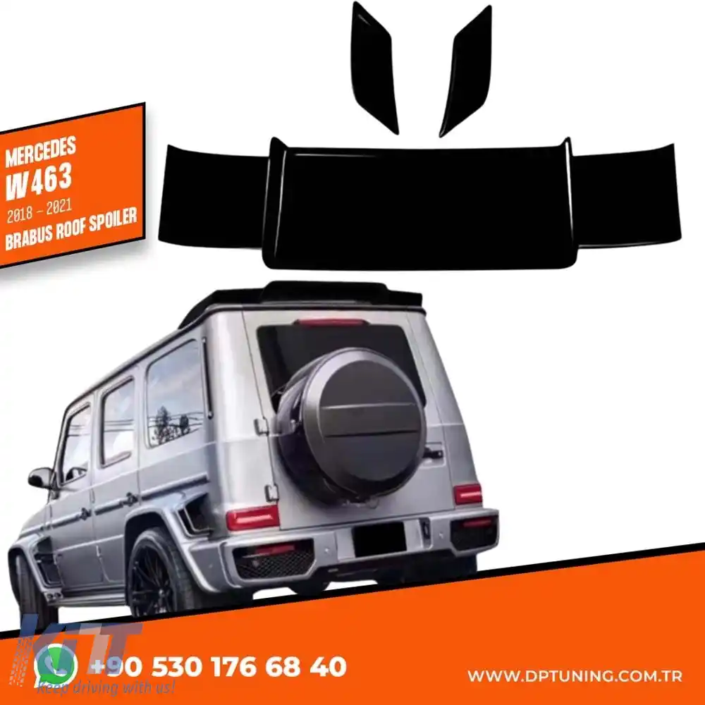 image-57-Spoiler de acoperiș Brabus W463 Negru Pian ABS / 2018-2021