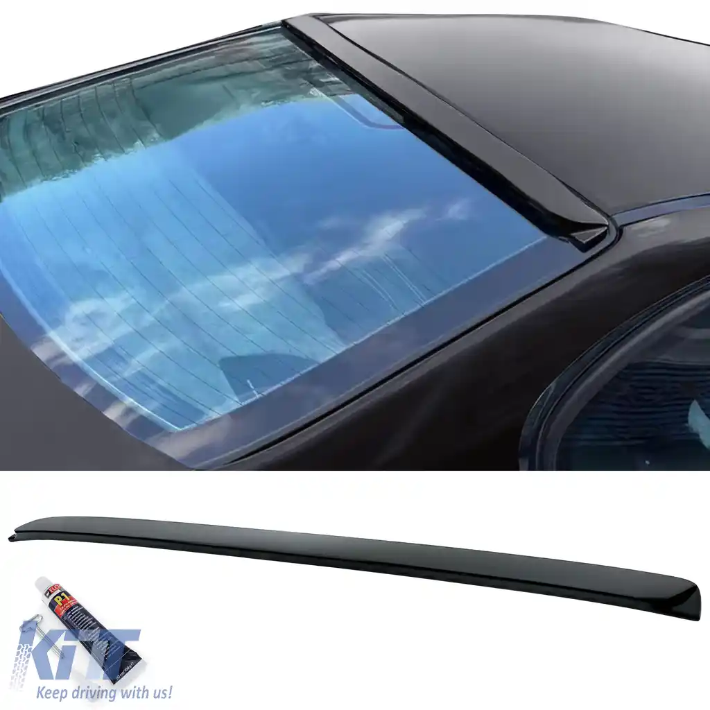 Spoiler de acoperiș pentru garnitura geamului din spate, negru mat, potrivit pentru BMW Seria 3 E46 sedan 98-05
