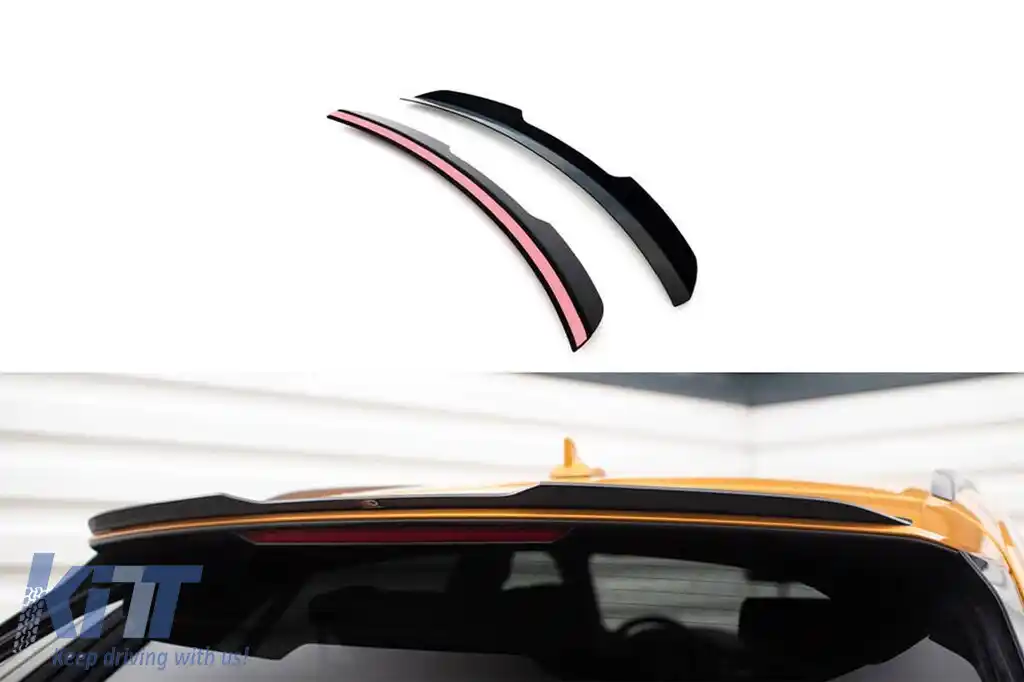 Spoiler de acoperiș potrivit pentru Maxton Design versiunea 1 tip S-Line pentru Audi Q8 după 2018, SQ8 după 2019, lac negru