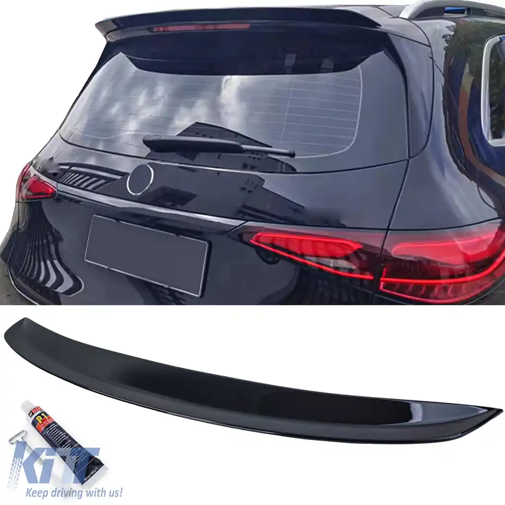 Spoiler de acoperiș spate, buza, negru lucios, potrivit pentru Mercedes GLC X254 din 2022