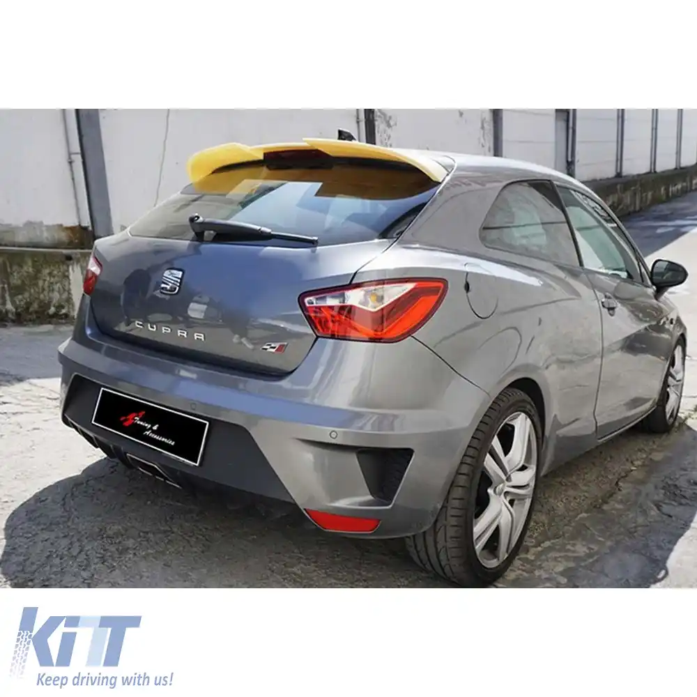 image-59-Spoiler de acoperiș stil Cupra pentru Ibiza Mk4 suprafață brută ABS / 2008-2017 (2 uși)