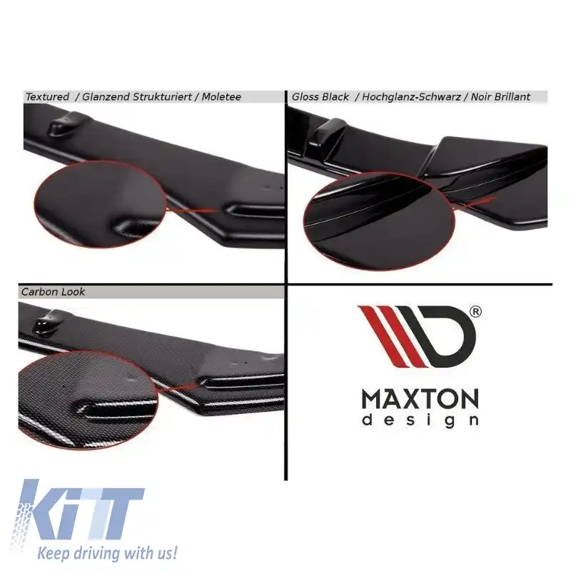 Spoiler de acoperiș suplimentar potrivit pentru VW Golf VIII (8) 20+ GTI & R-Line Bumper Glossy Black V.2 Maxton Design din plastic ABS 1 buc.-image-6310922