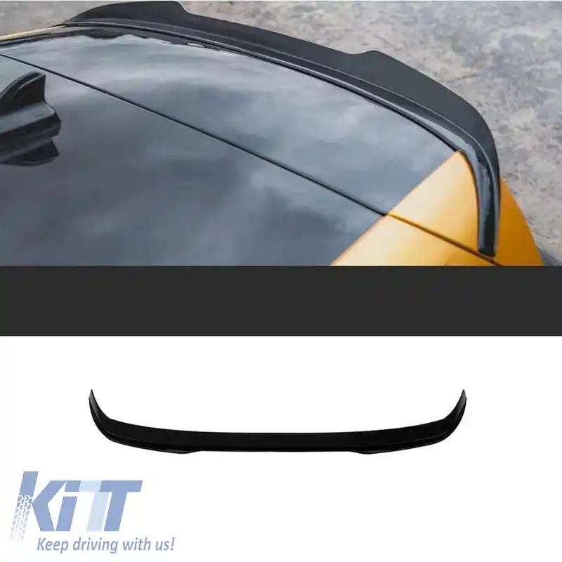 Spoiler de acoperiș suplimentar potrivit pentru VW Golf VIII (8) 20+ GTI / GTE / GTD / R-Line / R Negru lucios din plastic ABS 1buc-image-6320713