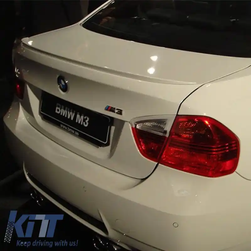 Spoiler de portbagaj potrivit pentru BMW 3 E90 05-11 M3 Look Lipspoiler din poliuretan-image-6293472