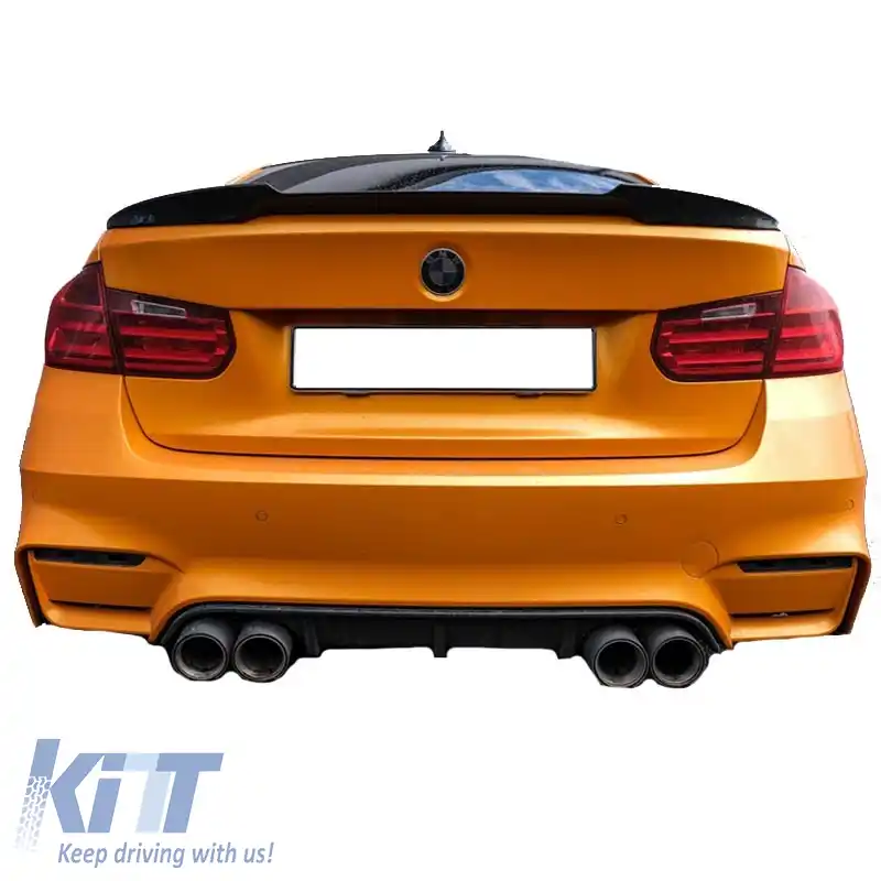 Spoiler de portbagaj potrivit pentru BMW 3 F30 11-19 M4 Look Lipspoiler din poliuretan-image-6295075