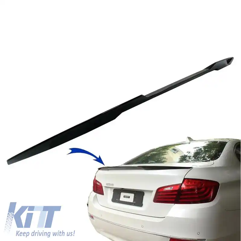 Spoiler de portbagaj potrivit pentru BMW 5 F10 11-17 M4 Look Lipspoiler din plastic ABS lucios negru-image-6298248