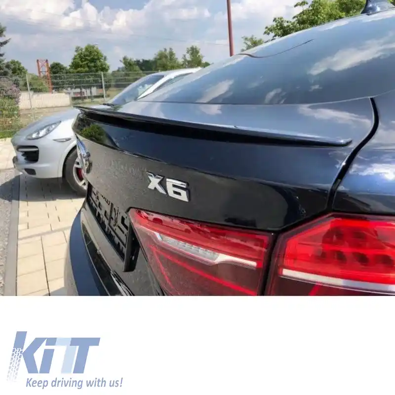 Spoiler de portbagaj potrivit pentru BMW X6 F16 15-19 M Performance Design Design Look din plastic ABS-image-6312147