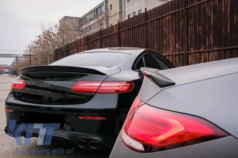 Spoiler de portbagaj potrivit pentru Mercedes-Benz E-Class C238 Coupe 2016+ Plastic ABS Negru Lucios-image-6315554