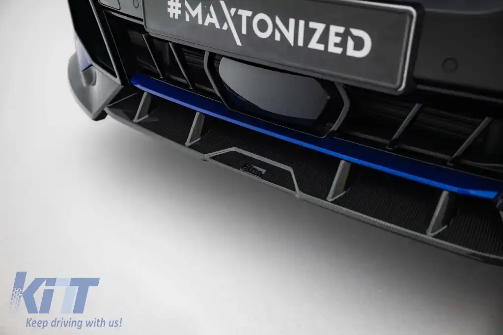 Spoiler din carbon Maxton Design potrivit pentru bara din față a BMW X5 G05 cu pachet M după 2023-image-6144562
