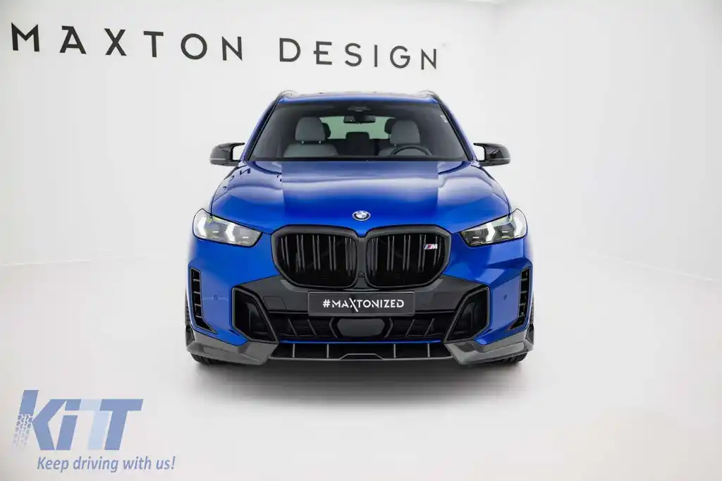Spoiler din carbon Maxton Design potrivit pentru bara din față a BMW X5 G05 cu pachet M după 2023-image-6144566