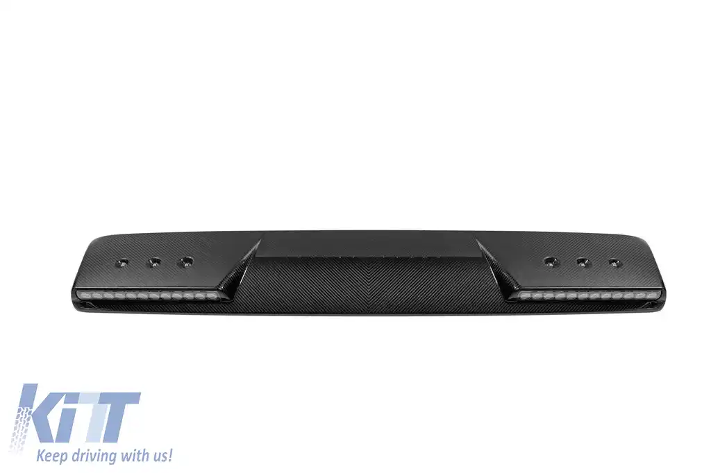 Spoiler din carbon tip B design 800 pentru acoperiș cu lumini de zi potrivit pentru Mercedes G-Class W464 după 2018
